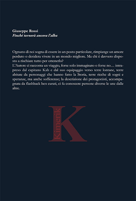 Quarta di copertina di Finché tornerà ancora l’alba
